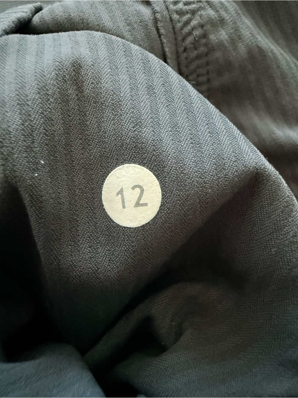 Lululemon Quick Step Pant Gray Dance Ruched Cinch Hem Size 12 - Picture 13 of 14